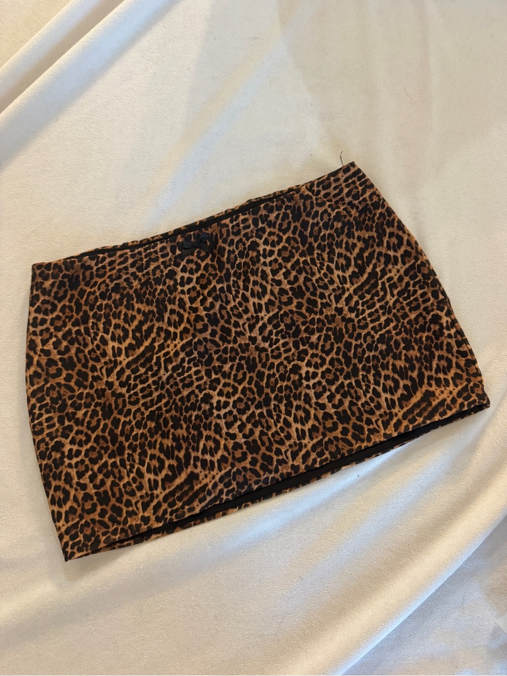 Edikted Leopard Print Mini Skirt - Brown & Black